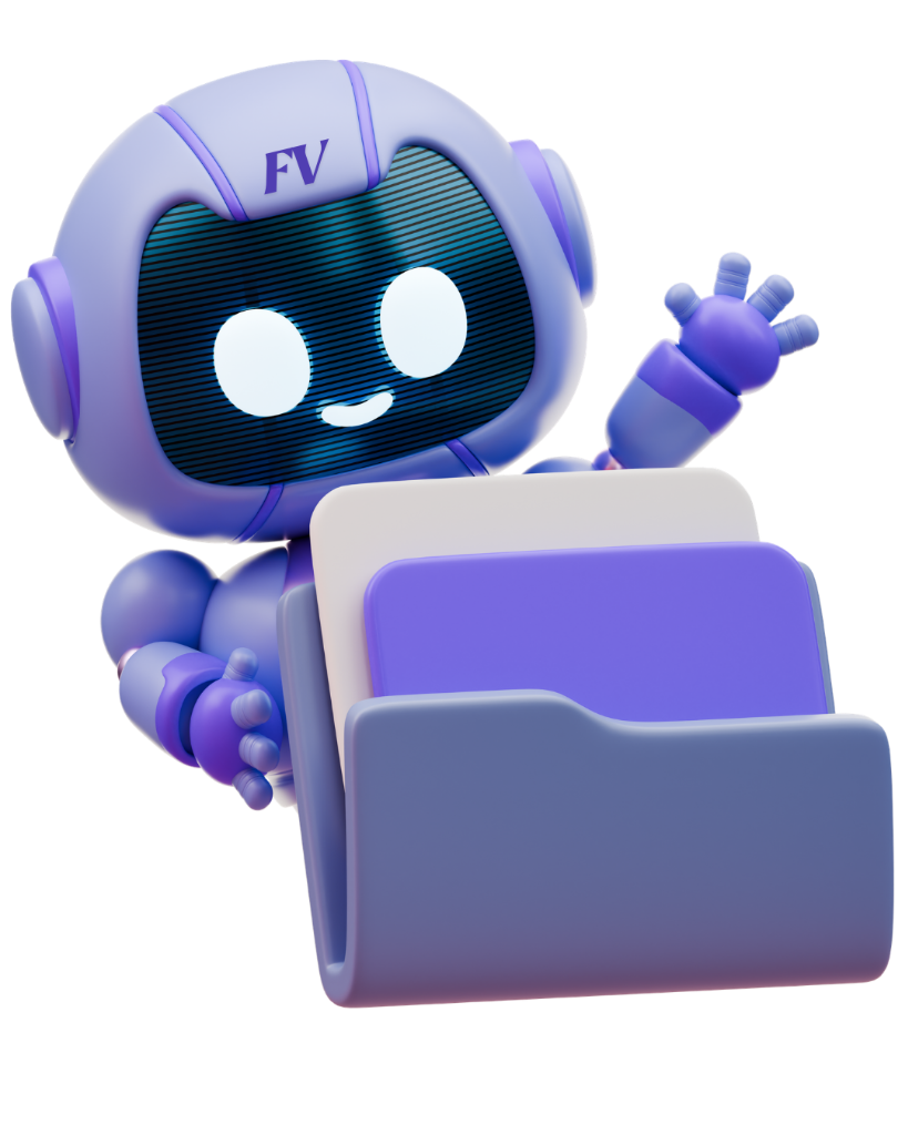 Mascote organizando formulários